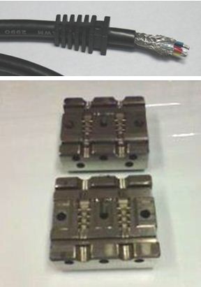 Custom Made Six 6 Twisted Pair Cable with Stress Relief and its Tooling